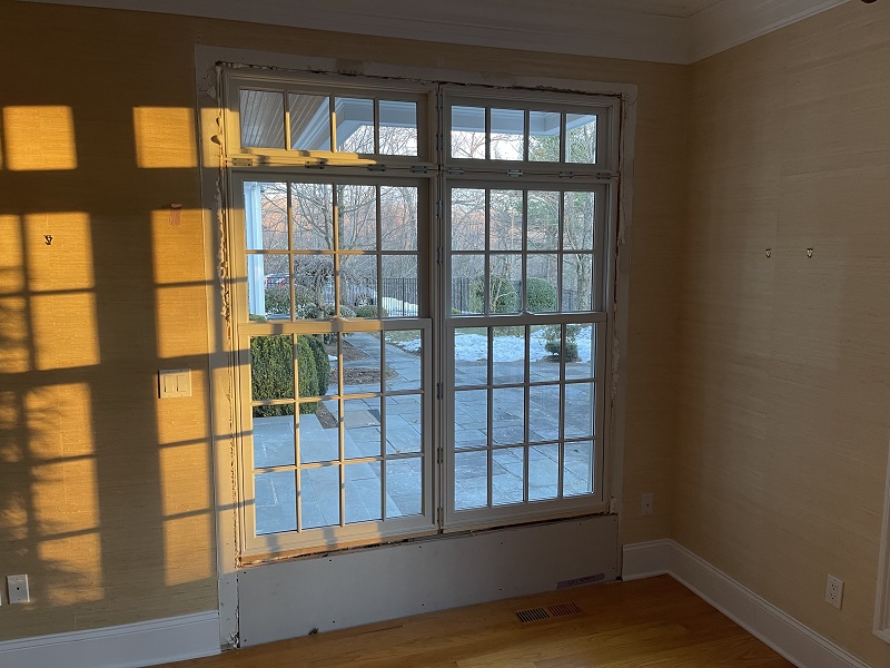 Double hung and Picture window